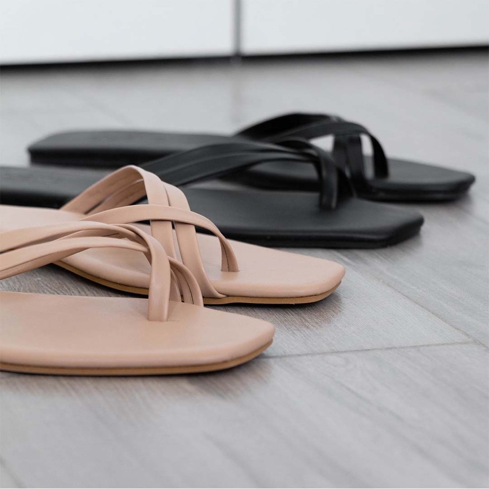 Nude&black sandals